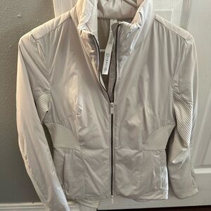 lululemon athletica Light Cream Quilted-Panel Jacket